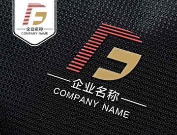 DF字母LOGO FD标志设计