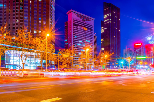 青岛市中心夜景