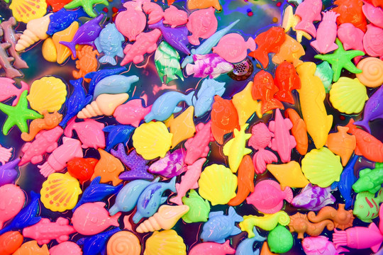 儿童玩具 海洋生物形状 彩色