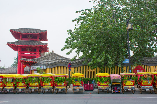 旅游景区人力三轮车