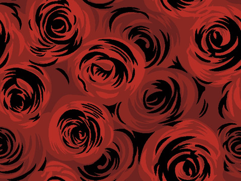 玫瑰花地毯图案