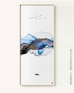 禅意水墨画 抽象意境水墨挂画