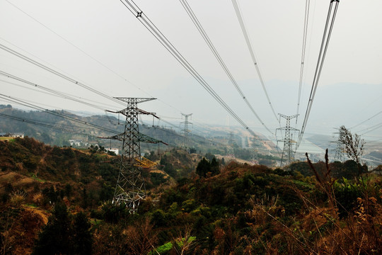 三峡大坝 三峡电厂 输电线路