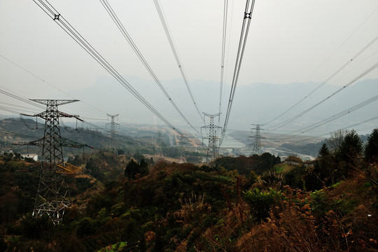 三峡大坝 三峡电厂 输电线路