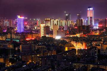 昆明城市风光夜景