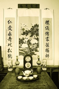 中式客厅老照片
