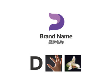 D紫色logo