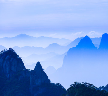 山影 山 高山 三清山