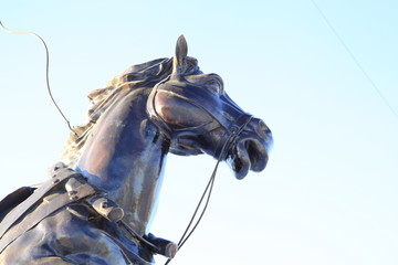 马 马头 雕刻 雕塑