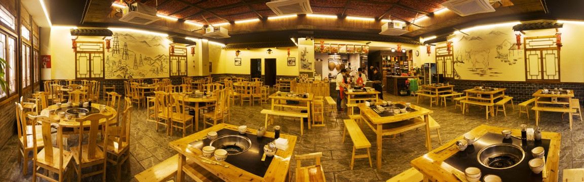 火锅店 全景图 高清大图