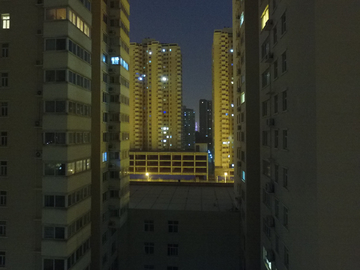 高楼大厦夜景航拍 万家灯火