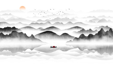 水墨画 山水画