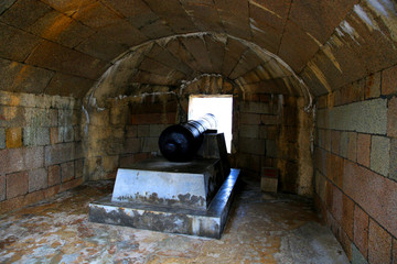 虎门 炮台 古迹 城墙 遗址