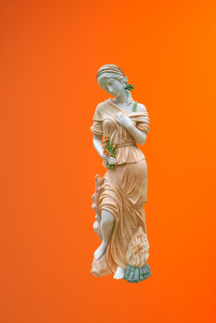 西式雕塑 彩色雕塑 美女雕像
