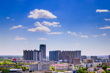 唐山市中心俯瞰图