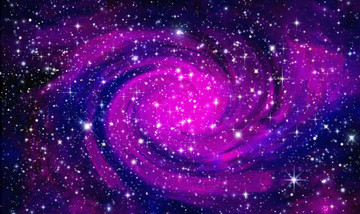 紫色漩涡星空