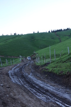 泥泞的山路