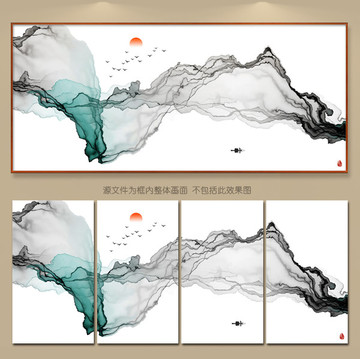 抽象意境水墨画 水墨装饰画