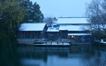 古建筑雪景