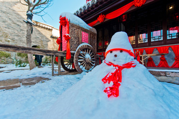 潘安水镇雪人