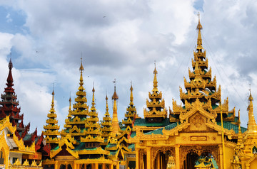 缅甸仰光寺院