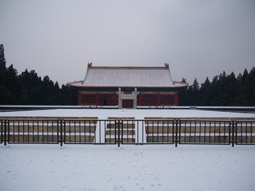 雪后的北京中山公园