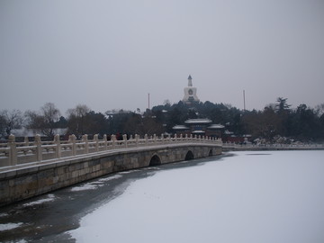 雪后的北京北海公园