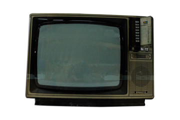 上世纪黑白电视机