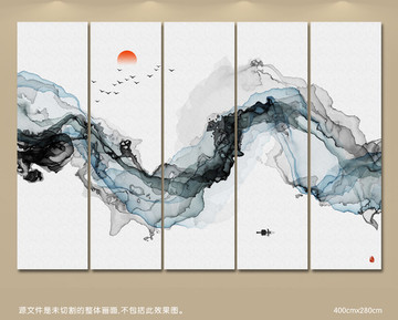 意境水墨画 抽象意境水墨装饰画