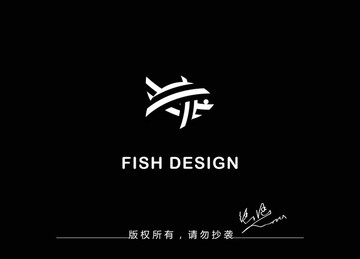 鱼标志设计