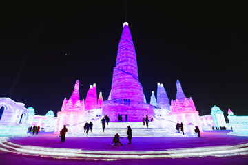 冰雪大世界 冰雕 哈尔滨冰雪