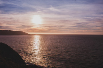 旧金山湾夕阳