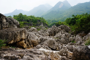 贵州黔南樟江荔波喀斯特地貌