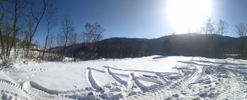 黄土高原雪景全景大图