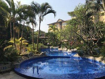 星级酒店游泳池