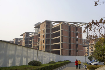 建设中的成都开发区经济港总部