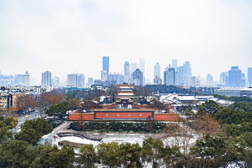 南京雪景