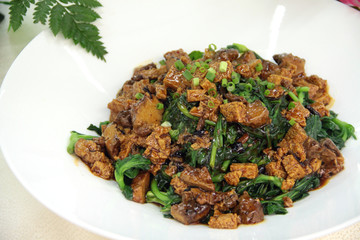 青菜炒豆腐