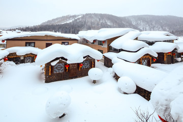 黑龙江雪乡 中国雪乡 双峰林场