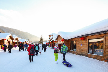 黑龙江雪乡 雪乡旅游 雪房子