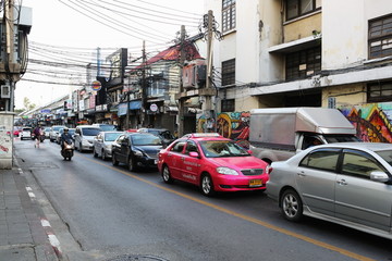泰国曼曼谷的街景
