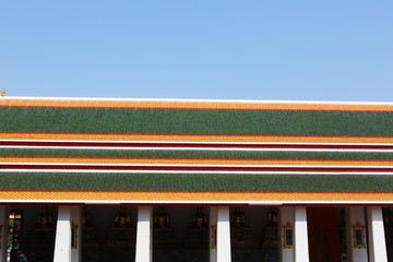 卧佛寺屋顶背景