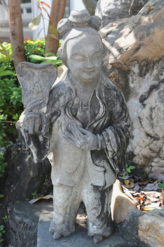 泰国石雕古代妇人