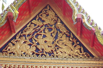 泰国古代战争木雕