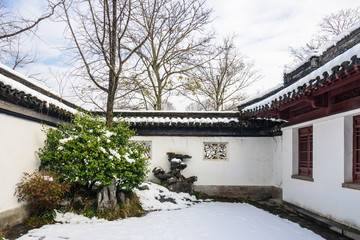 明孝陵景区雪景