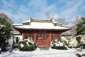 明孝陵景区雪景