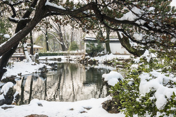 明孝陵景区雪景