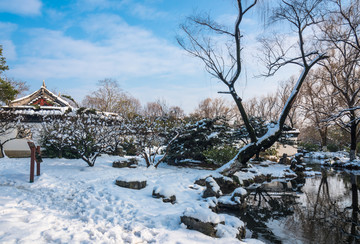 明孝陵景区雪景