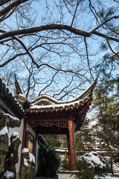 明孝陵景区雪景