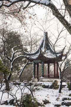 明孝陵景区雪景